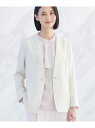 【SALE/60%OFF】春SALE!【洗える/スーツ】ノーカラージャケット INDIVI インディヴィ スーツ・フォーマル セットアップスーツ ネイビー グレ...