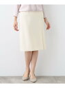 【SALE/50%OFF】春SALE!【洗える/スーツ】ストレートラインスカート INDIVI インディヴィ スカート その他のスカート ホワイト グレー ネイ...
