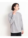 【SALE/20%OFF】スウェードタッチフェイクレイヤードプルオーバー THE SHOP TK ザ ショップ ティーケー トップス カットソー・Tシャツ グレ...