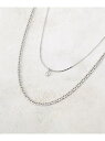 【SALE/31%OFF】デザインチェーンビジューショートネックレス2本セット grove グローブ アクセサリー・腕時計 ネックレス ゴールド シルバー【RB...
