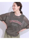 【SALE/30%OFF】【S-LL】シアー感がこなれ見え お袖ゆったりロゴニット SHOO・LA・RUE シューラルー トップス ニット ホワイト ピンク グ...