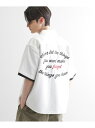 【SALE/51%OFF】レイヤードバック刺繍シャツ tk.TAKEO KIKUCHI ティーケータケオキクチ トップス シャツ・ブラウス ホワイト グリーン ...