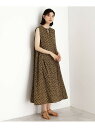 ショルダータックワンピース【洗える】 THE SHOP TK ザ ショップ ティーケー ワンピース・ドレス その他のワンピース・ドレス ブラウン イエロー【送料...