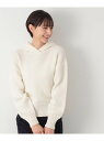 【SALE/60%OFF】【洗える】ループヤーンフードニット Dessin デッサン トップス ニット ブルー ホワイト【RBA_E】【送料無料】[Rakute...