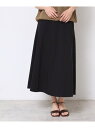 【SALE/37%OFF】【洗える】Aラインストレッチスカート Dessin デッサン スカート ロング・マキシスカート ブラック グリーン グレー【RBA_E...