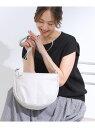 【SALE/10%OFF】【撥水】フロントポケットハーフムーンショルダーバッグ SHOO・LA・RUE シューラルー バッグ ショルダーバッグ ブルー パープル...