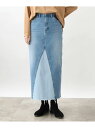 【SALE/7%OFF】別注リメイク風デニムスカート【Wrangler(ラングラー)】 grove グローブ スカート ロング・マキシスカート ブルー【RBA_...