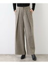 【SALE/50%OFF】【日本製】ツイードワイドタックパンツ INDIVI インディヴィ パンツ その他のパンツ グレー【RBA_E】【送料無料】[Rakut...