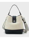 【SALE/32%OFF】合皮*雑材コンビバック【ロゴベルト付】 THE SHOP TK ザ ショップ ティーケー バッグ ショルダーバッグ ブラック【RBA_...