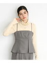 【SALE/40%OFF】【セットアップ可/洗える】パウダリーツイルビスチェ THE SHOP TK ザ ショップ ティーケー トップス アンサンブル ブラック...