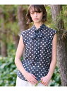 【SALE/32%OFF】【透け感/ドット柄】シアードットプリントボウタイブラウス DRESSTERIOR ドレステリア トップス シャツ・ブラウス ブラック【...