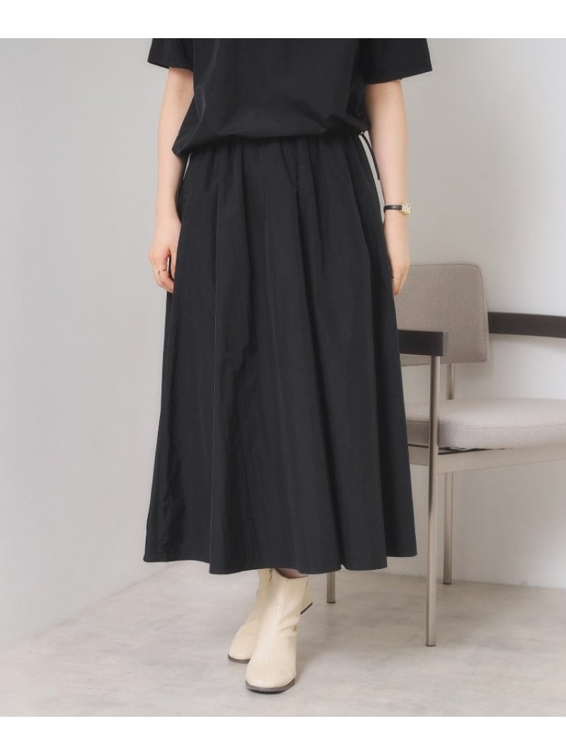 【SALE／20%OFF】【撥水/洗濯機OK】スカート ITS' DEMO イッツデモ スカート ロング・マキシスカート ブラック ベージュ ワインレッド【RBA_E】【送料無料】[Rakuten Fashion]のサムネイル