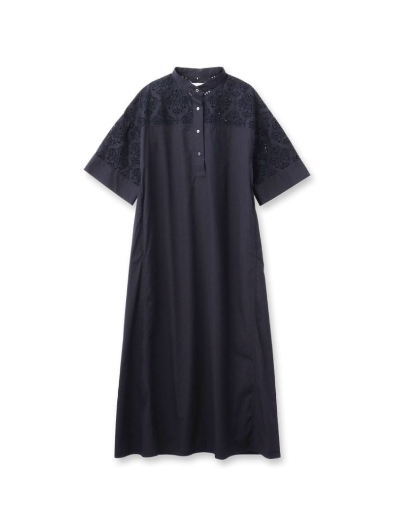 TICCA(ティッカ)レース半袖シャツワンピース DRESSTERIOR ドレステリア ワンピース・ドレス その他のワンピース・ドレス ブルー【先行予約】*【送料無料】[Rakuten Fashion]のサムネイル