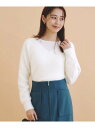 【SALE/30%OFF】シアーレイヤードフェザーヤーンニット【洗濯機洗い可】 index インデックス トップス ニット ホワイト ベージュ パープル【RBA...