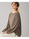 【SALE/40%OFF】【CHIGNON】シャギーニットソープルオーバー UNTITLED アンタイトル トップス カットソー・Tシャツ ブラウン ベージュ ...
