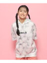 【SALE/30%OFF】タイダイ柄が可愛い大人気のピンクマテ!着心地柔らかフードパーカ PINK-latte ピンク ラテ トップス パーカー・フーディー ブ...