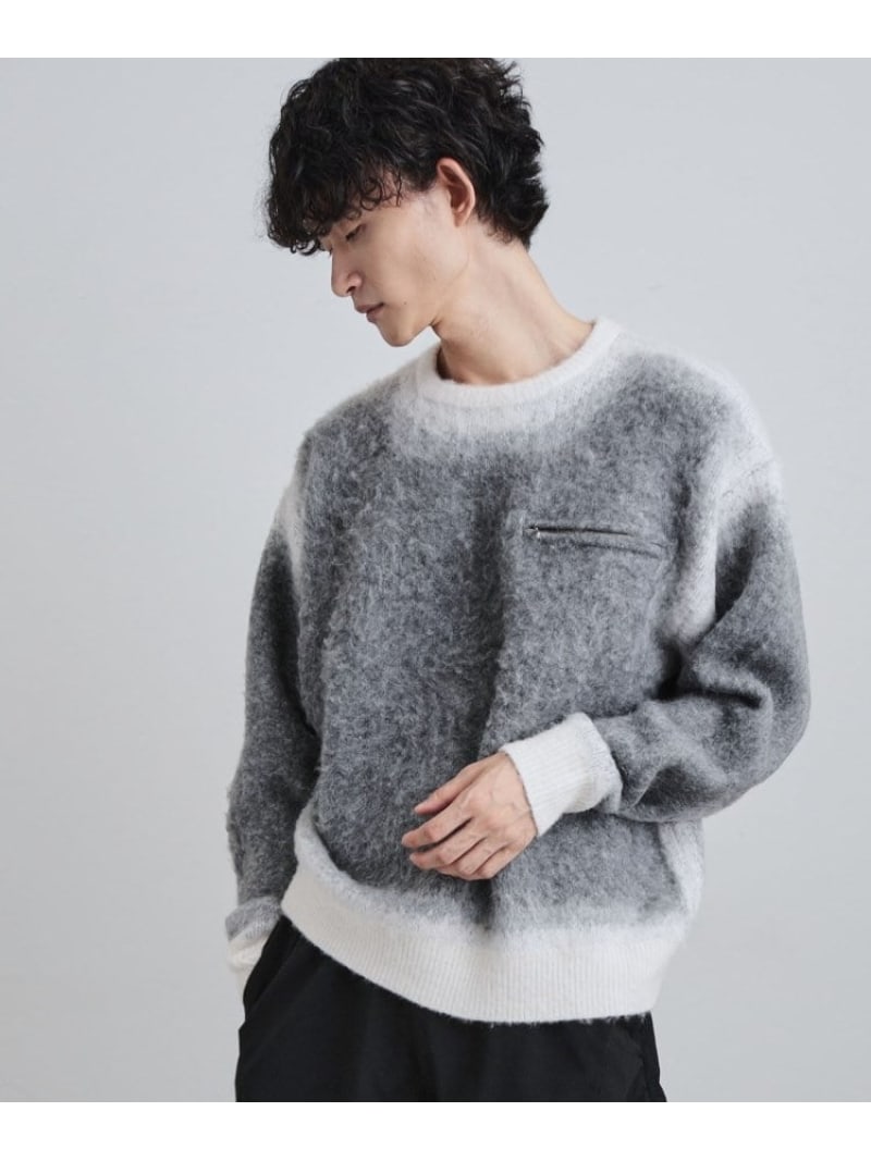 【SALE／35%OFF】グラデーションニット tk.TAKEO KIKUCHI ティーケータケオキクチ トップス ニット グレー ブラック ブラウン【RBA_E】【送料無料】[Rakuten Fashion]のサムネイル