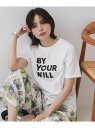 【SALE/20%OFF】ロゴプリントTシャツ【洗濯機洗い可】 OPAQUE.CLIP オペークドットクリップ トップス カットソー・Tシャツ グレー ホワイト...