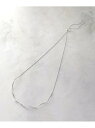 【前後2WAY】メタル*フェイクパールスライドネックレス OPAQUE.CLIP オペークドットクリップ アクセサリー・腕時計 ネックレス シルバー ゴールド[...