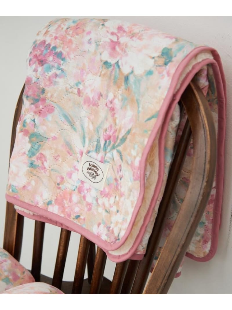 メイビル柄 リバーシブルハーフブランケット(ひざ掛けサイズ) LAURA ASHLEY HOME ローラ アシュレイ イ..