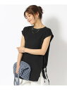 【SALE/50%OFF】【セットアップ可】サイドリボン&スリット 大人のデザイントップス SHOO・LA・RUE シューラルー トップス カットソー・Tシャツ...