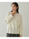 【SALE/30%OFF】2WAYネックウォーマー付ニット【洗濯機洗い可】 OPAQUE.CLIP オペークドットクリップ トップス ニット ブルー ホワイト ...