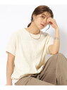 【SALE/40%OFF】ポコポコリブ切り替えトップス SHOO・LA・RUE シューラルー トップス カットソー・Tシャツ オレンジ ブラック ホワイト【RB...
