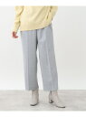 【SALE/50%OFF】【SALE/すっきりシルエット】ウール混ワイドパンツ Reflect リフレクト パンツ その他のパンツ グレー ブラック【RBA_E...