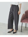 ストレッチ2タックワイドパンツ【洗濯機洗い可/接触冷感/吸水速乾】 index インデックス パンツ その他のパンツ グレー ブラック ベージュ【送料無料】[R...