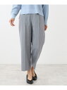 【SALE/40%OFF】【SALE/手洗い可】ストライプ柄ワイドパンツ Reflect リフレクト パンツ その他のパンツ グレー ネイビー【RBA_E】【送...