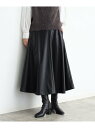 【SALE/40%OFF】合皮フレアスカート THE SHOP TK ザ ショップ ティーケー スカート その他のスカート ブラウン ブラック【RBA_E】【送...