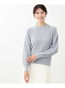 【SALE/50%OFF】【SALE/WEB限定カラーあり/洗える/セットアップ可】総柄ケーブルニット Reflect リフレクト トップス ニット グレー レ...