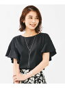 【SALE/30%OFF】リネンライク クルーネックブラウス UNTITLED アンタイトル トップス シャツ・ブラウス ネイビー グレー【RBA_E】【送料無...