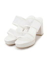 【SALE/50%OFF】ダブルベルトラメ厚底ミュールサンダル 24SS ESPERANZA エスペランサ シューズ・靴 サンダル ブラック ホワイト ベージュ...