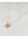 【SALE/45%OFF】メタルフラワービジューネックレス grove グローブ アクセサリー・腕時計 ネックレス ピンク ゴールド シルバー【RBA_E】[R...