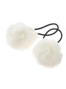【SALE/60%OFF】フェイクファー付きヘアゴムセット PINK-latte ピンク ラテ ヘアアクセサリー その他のヘアアクセサリー グレー ホワイト ブ...