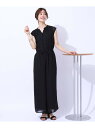 【SALE/50%OFF】【無理せずキレイ】大人の上品コーデが一枚で決まる シフォン花柄オールインワン SHOO・LA・RUE シューラルー オールインワン・オ...