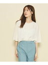 【SALE/50%OFF】【洗える/5分袖/着丈調整可】ギャザーデザインブラウス COUP DE CHANCE クード シャンス トップス シャツ・ブラウス オ...