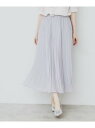 【SALE/40%OFF】シアープリーツフレアスカート【洗濯機洗い可】 index インデックス スカート ロング・マキシスカート グレー ピンク ブルー【RB...