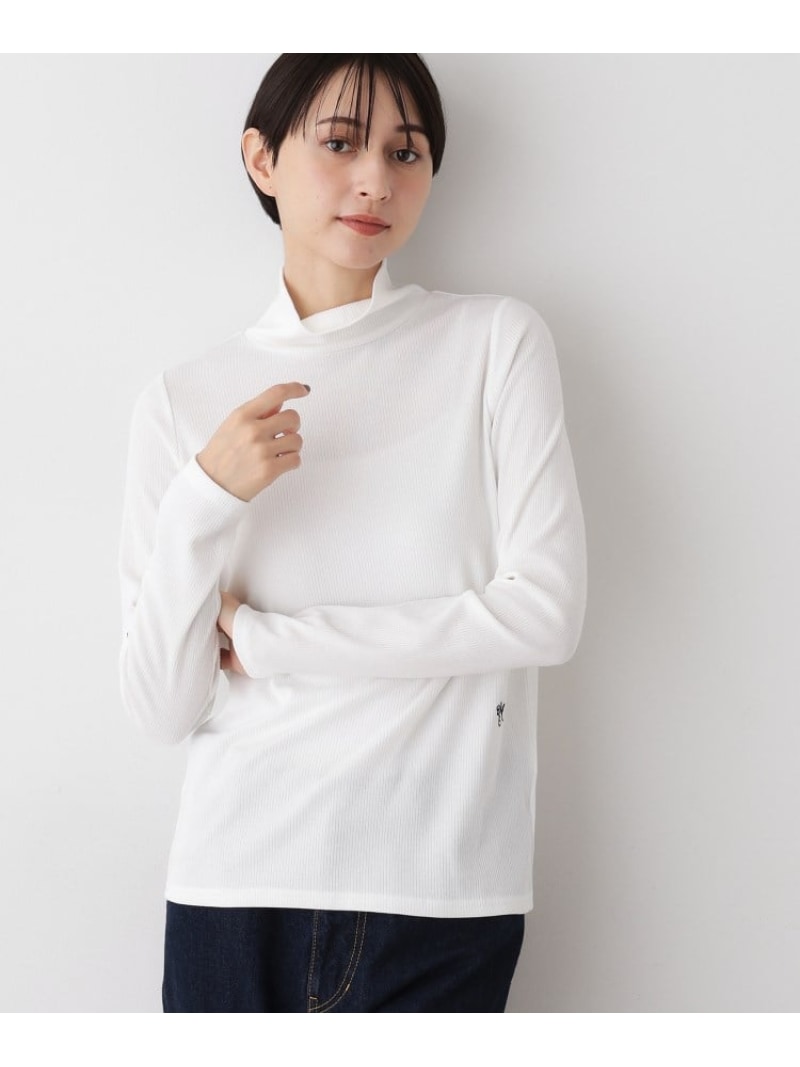 【SALE／10%OFF】【吸湿発熱/抗菌防臭】ジンジャー混タートルネックプルオ-バー Dessin デッサン トッ..