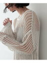 【SALE/60%OFF】ハシゴメッシュニット GALLEST インディヴィ トップス ニット ホワイト ブラック ベージュ【RBA_E】[Rakuten Fa...