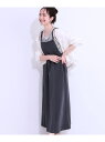 【SALE/20%OFF】女性らしさ溢れる フレアキャミワンピース SHOO・LA・RUE シューラルー ワンピース・ドレス その他のワンピース・ドレス グレー...