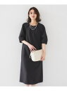 【SALE/50%OFF】【ストレッチ/ポケットあり】サッカーワンピース UNTITLED アンタイトル ワンピース・ドレス その他のワンピース・ドレス グレー...