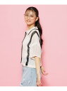 【SALE/40%OFF】【洗える】クロシェニットカーデ PINK-latte ピンク ラテ トップス ニット ホワイト グリーン ブラック【RBA_E】[Ra...