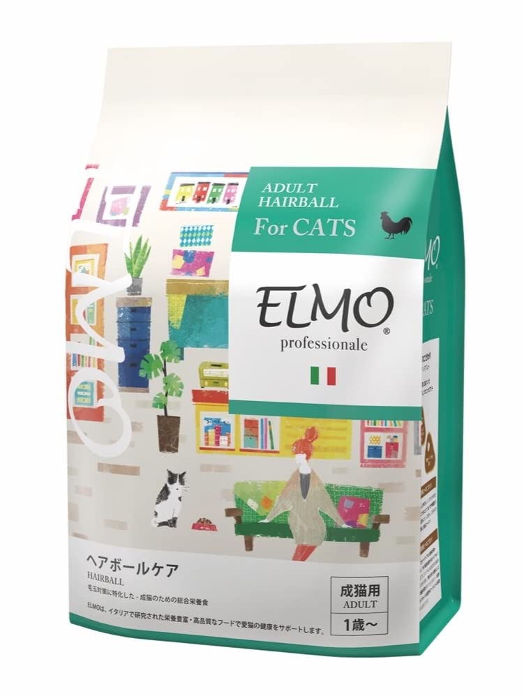 ELMO エルモ 成猫用 ヘアボール 毛玉のできやすい成猫に (2kg)