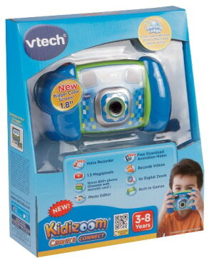 VTech Kidizoom Camera Connect by Vtech ブルー 子供用デジタルカメラ SDメモリー使用可 PC接続可 動画