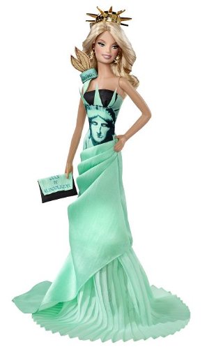 バービー ドール オブ ザ ワールド ランドマーク コレクション自由の女神 T3772 ピンクラベル