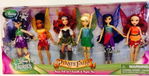 Disney (ディズニー)Pirate Fairy Set of 6 Dolls Tinkerbell (ティンカーベル) Fa...