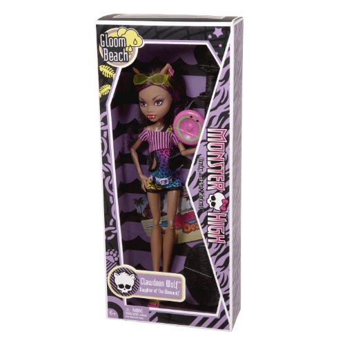 モンスターハイ　Monster High Gloom Beach Clawdeen Wolf Doll