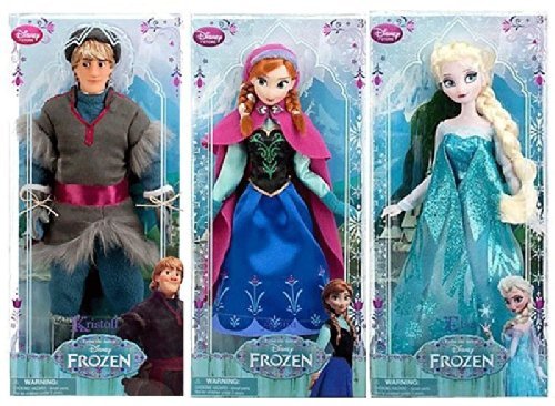 Disney STORE Classic Doll Collection Frozen Kristoff / Anna / Elsa ディズニーストア ク